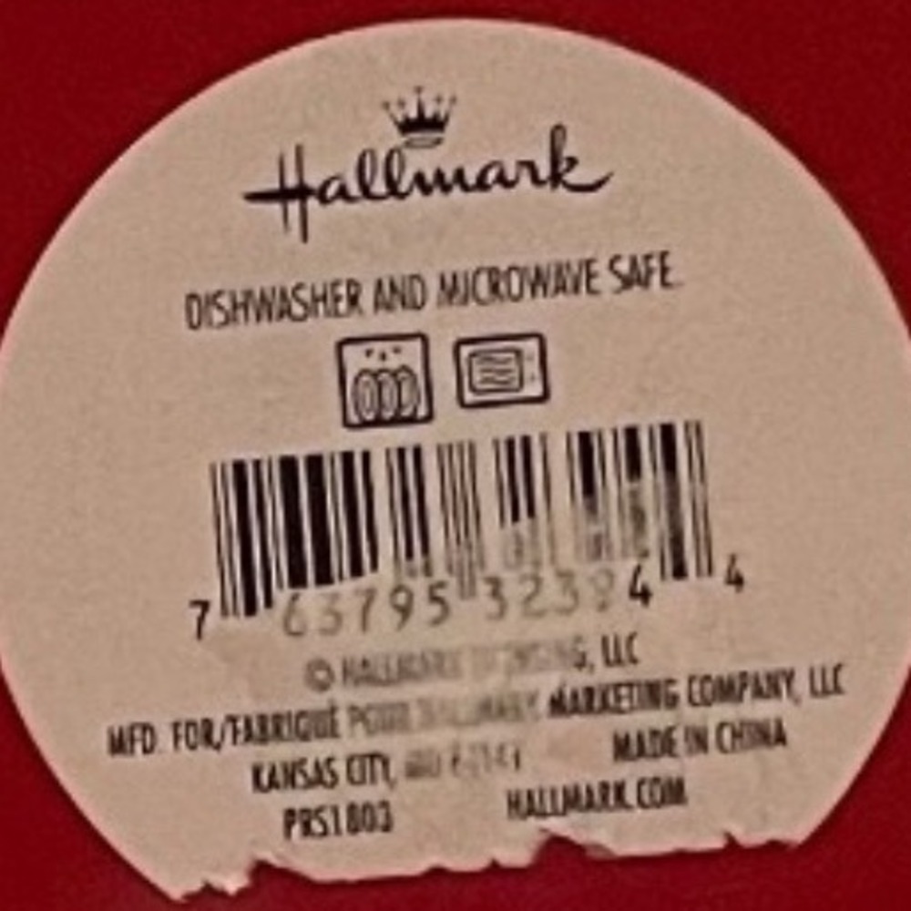 Hallmark Live Merry Snowflake Round Red White Christmas‎ Platter - Picture 5 of 6